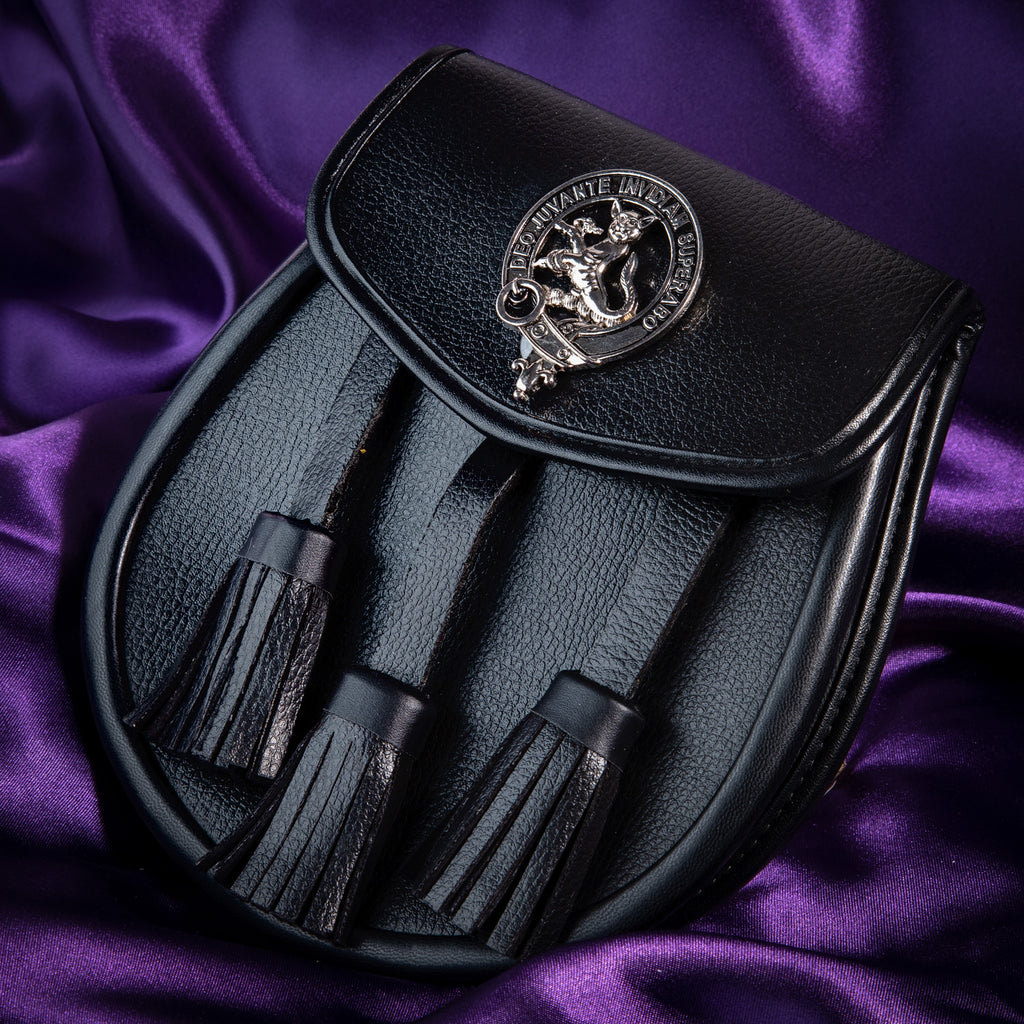Clan Leather Half Dress Sporran Macthomas