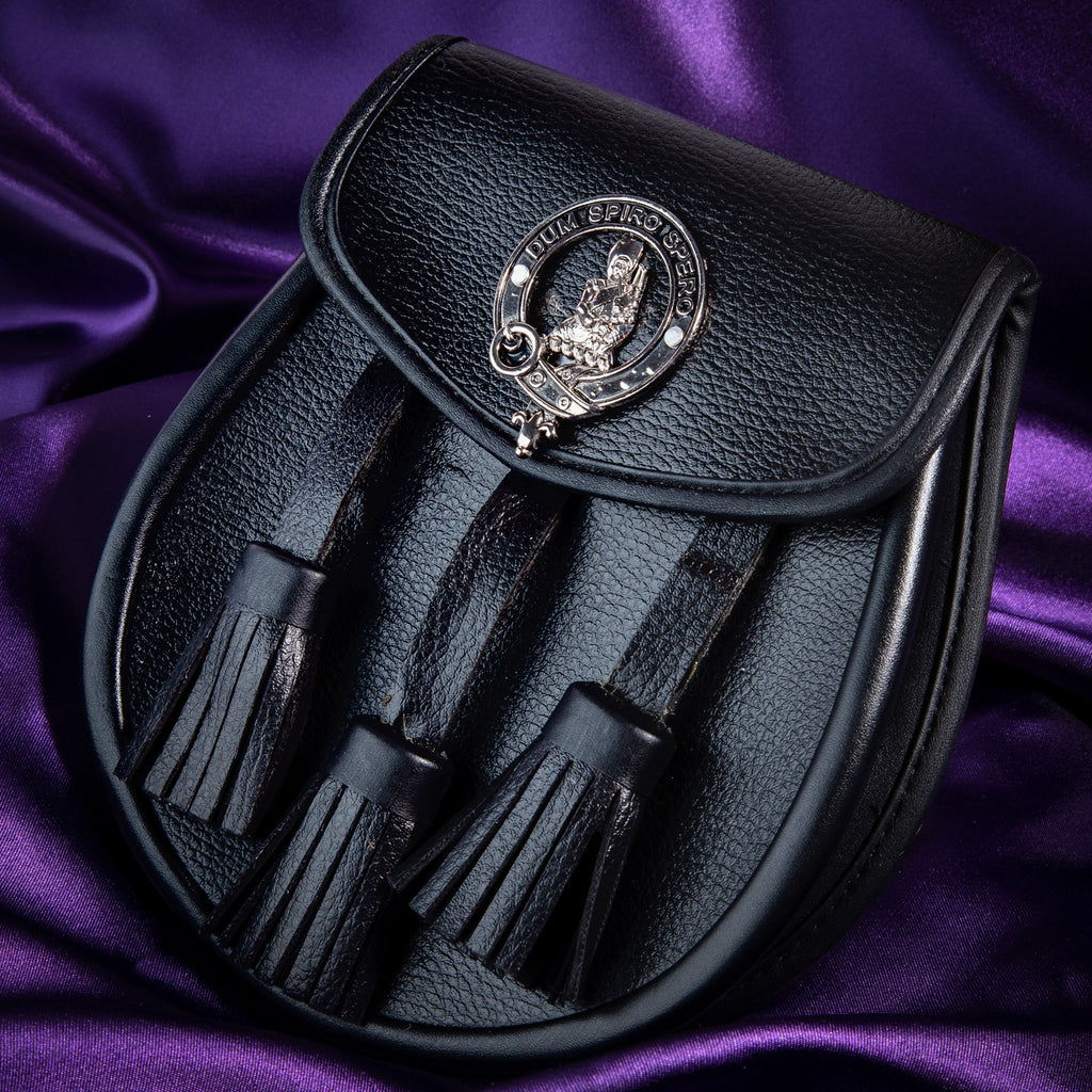 Clan Leather Half Dress Sporran Piper