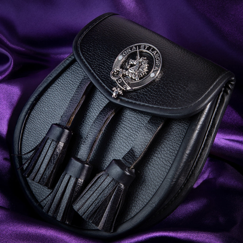 Clan Leather Half Dress Sporran Ramsay