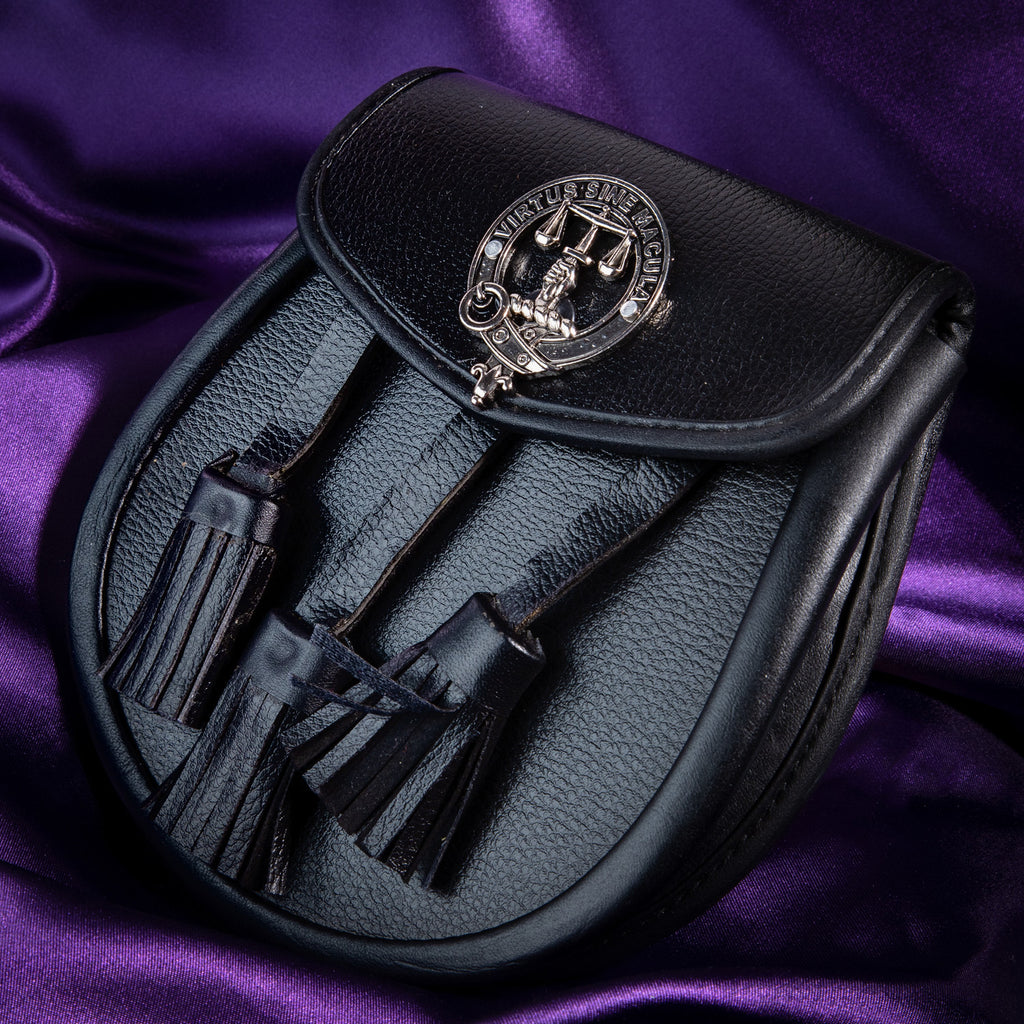 Clan Leather Half Dress Sporran Russell