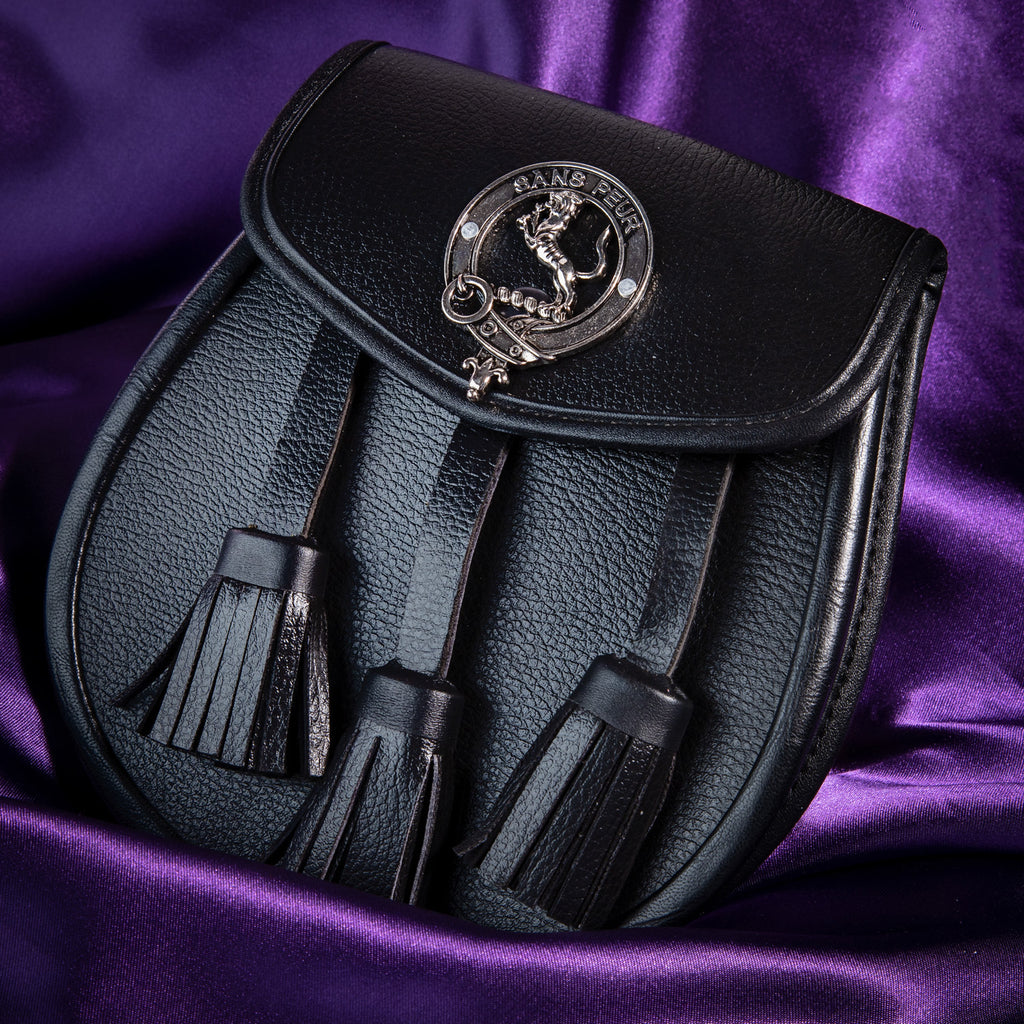 Clan Leather Half Dress Sporran Sutherland