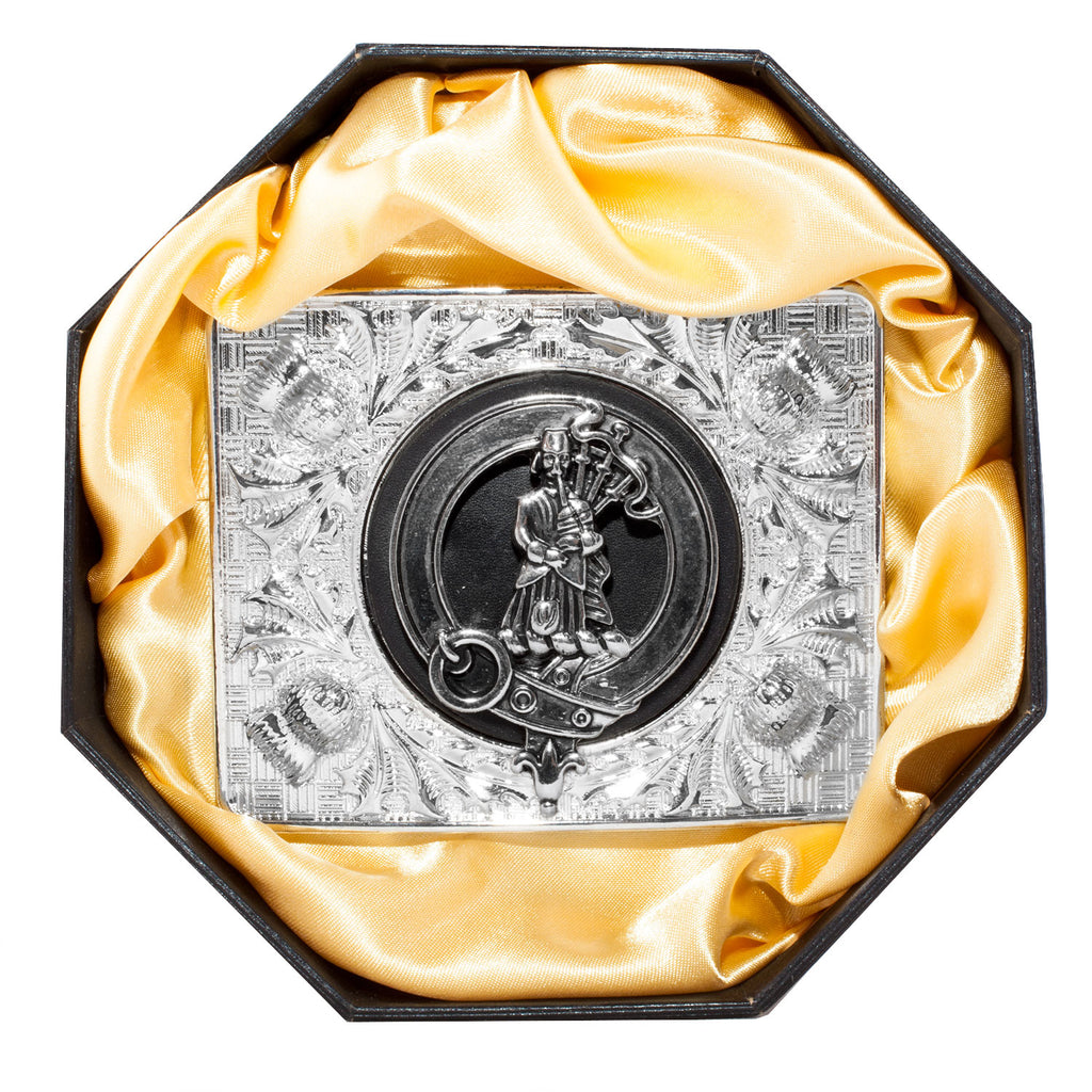Clan Belt Buckle Piper