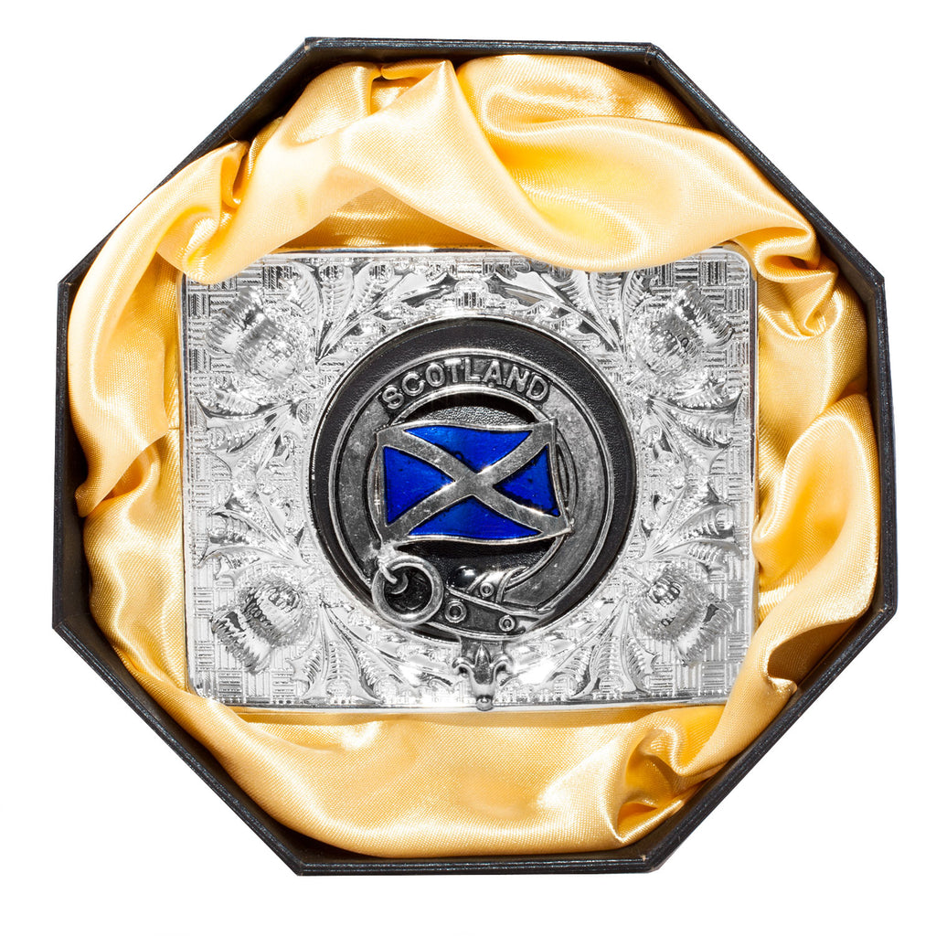 Clan Belt Buckle Saltire