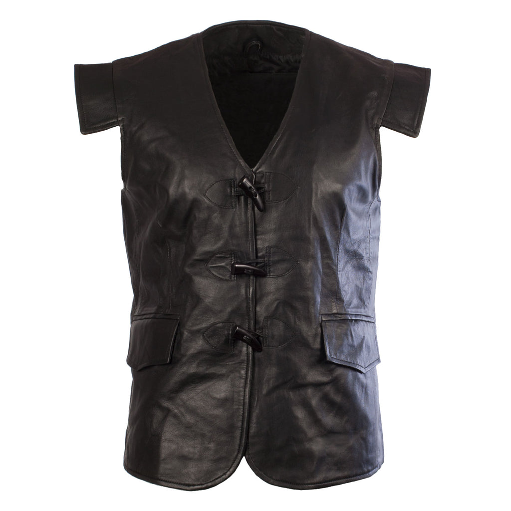Gents Leather Waistcoat Sheep