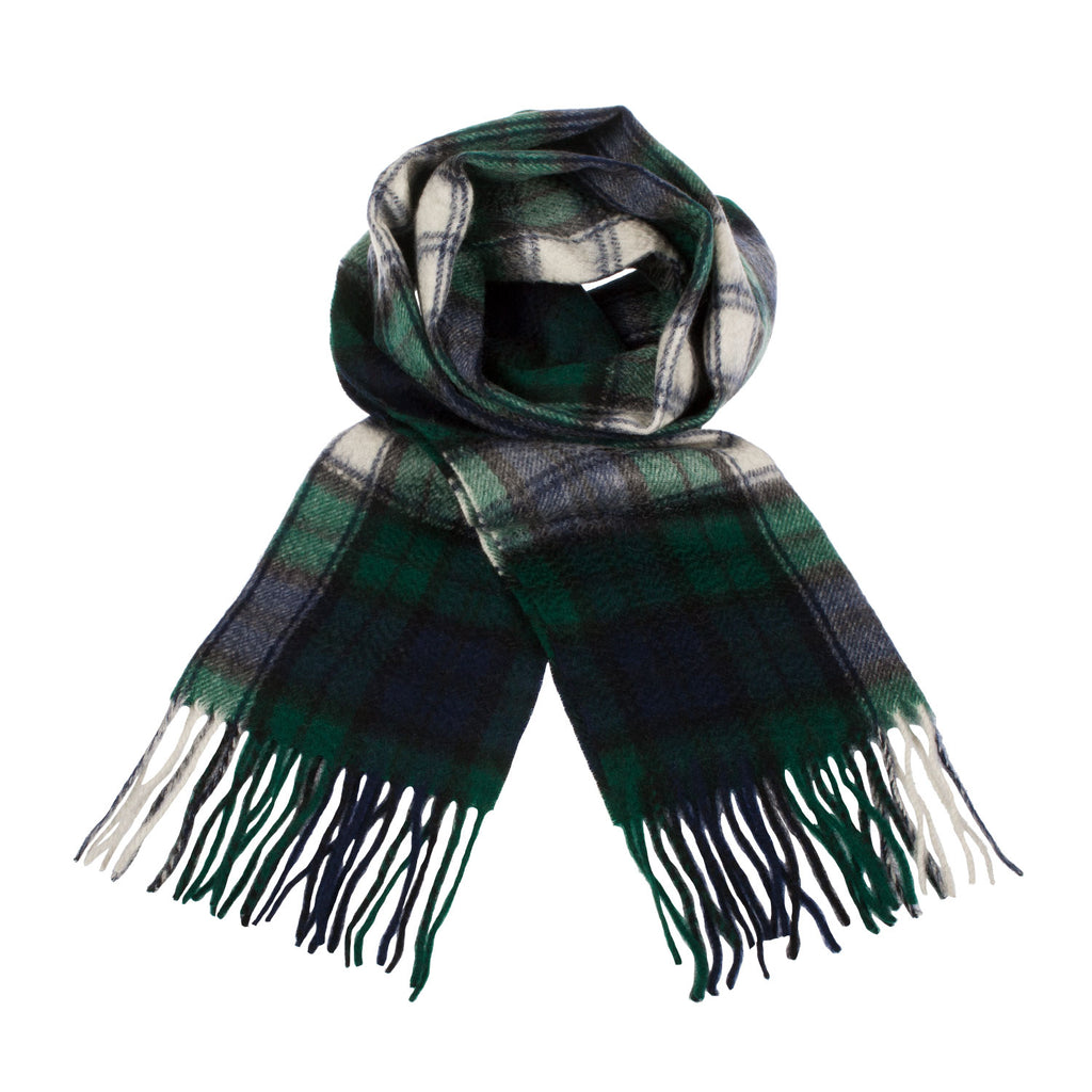 Cashmere Scottish Tartan Clan Scarf  Black Watch Dress