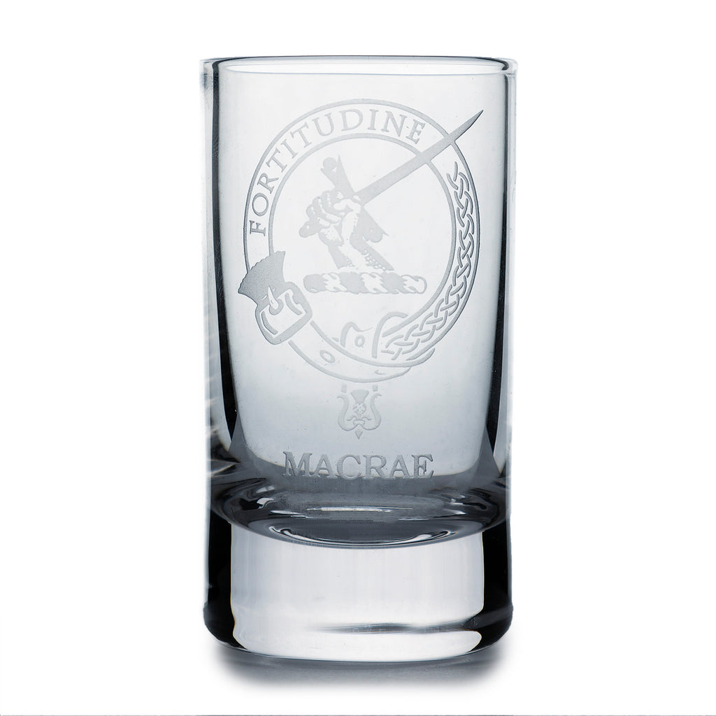 Collins Crystal Clan Shot Glass Macrae
