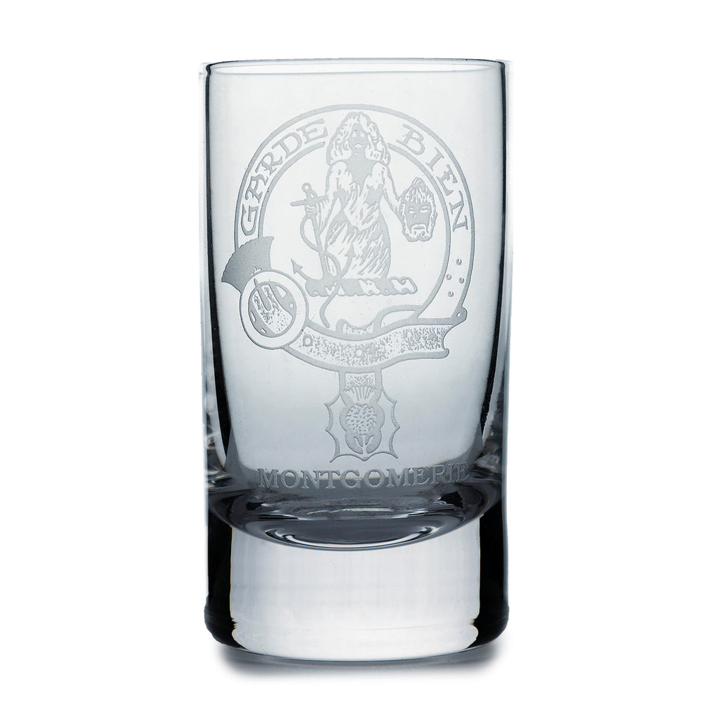 Collins Crystal Clan Shot Glass Montgomery