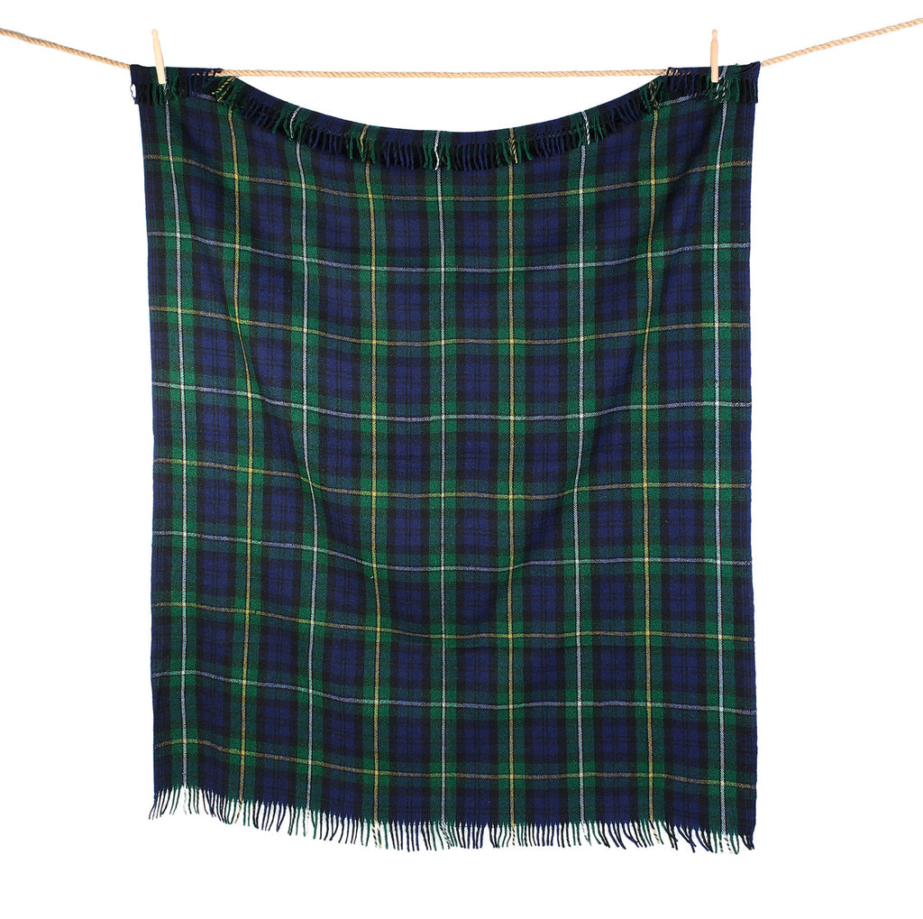 Highland Wool Blend Tartan Blanket / Throw Extra Warm Campbell Of Argyll