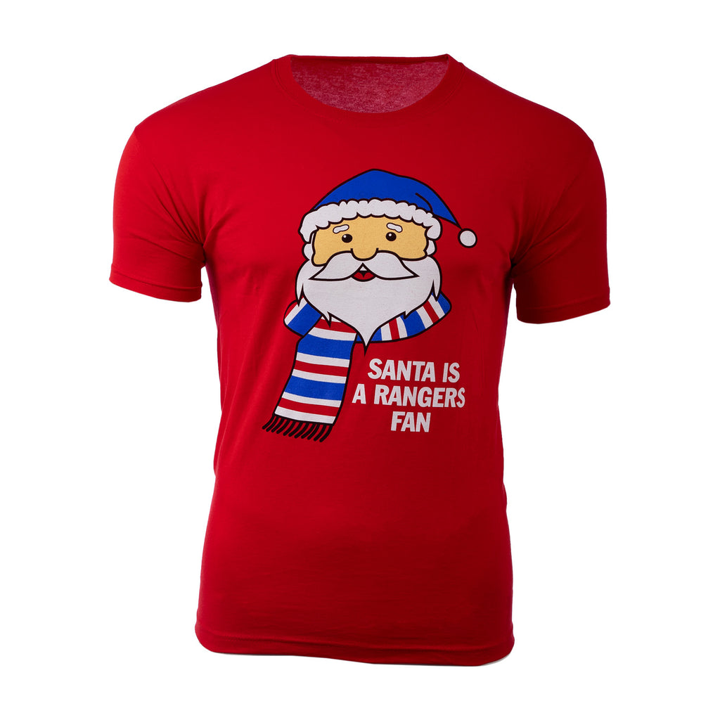 Xmas Tshirt Santa Rangers Fan