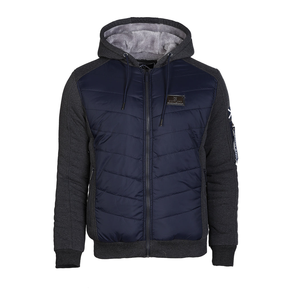 Men's Scotland Hawaii Hooded Zip Jacket Charcoal/Navy