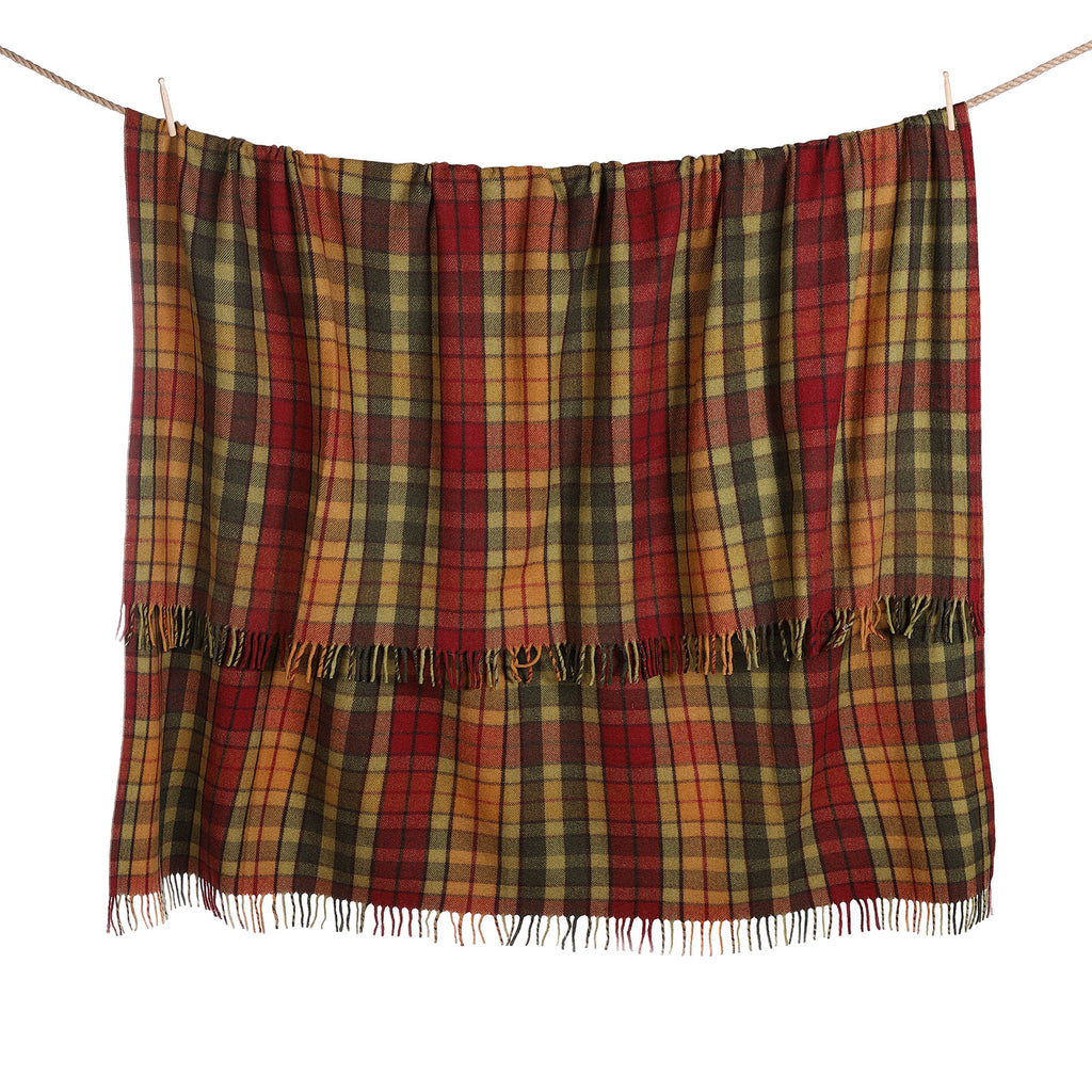 Tartan King Size Blanket Buchanan Autumn