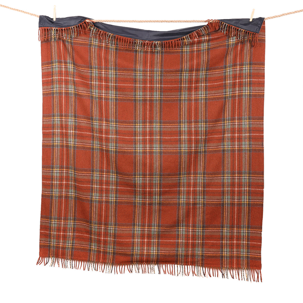 Tartan?�Picnic Blanket Stewart Royal Antique