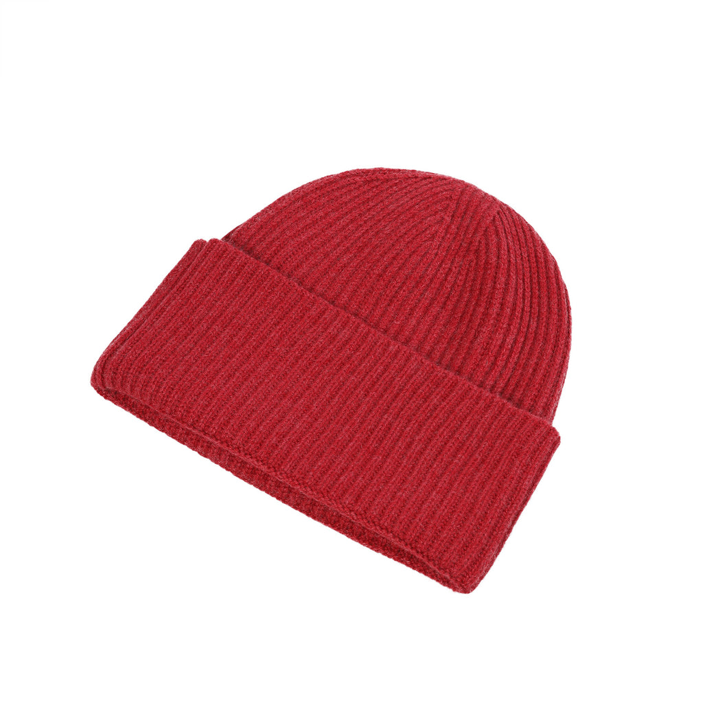Luxury Rib Deep Turn Up Gents Beanie Brick
