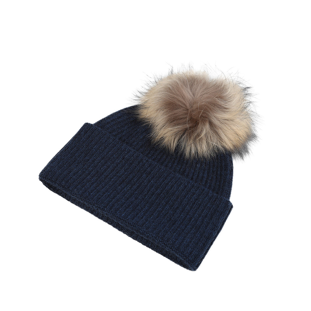 Luxury Rib Deep Turn Up Ladies Beanie Astral