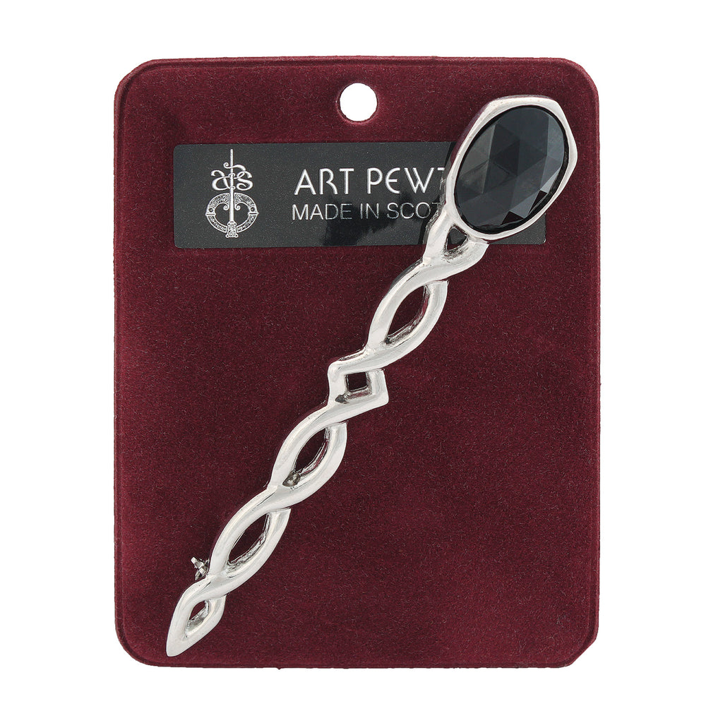 Argyll Interlace Kilt Pin Black