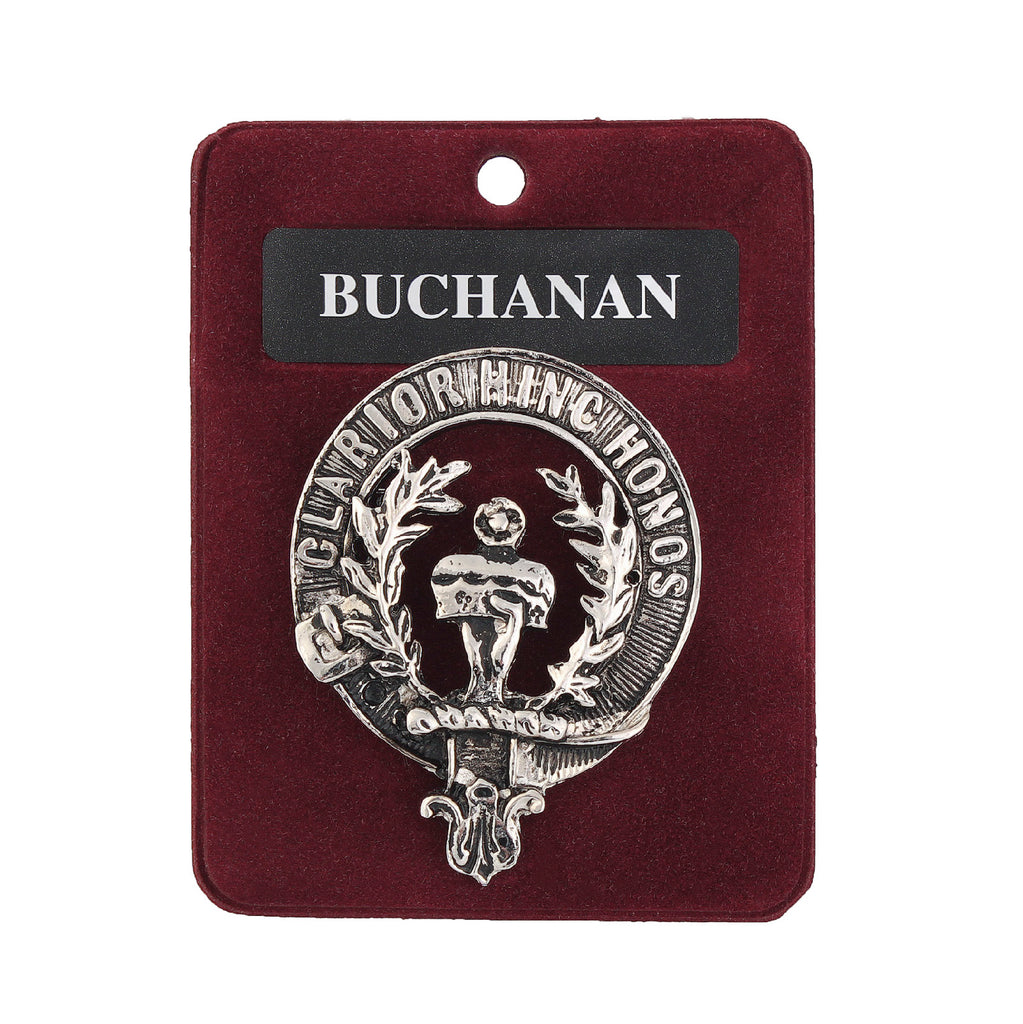 Art Pewter Clan Badge 1.75" Buchanan