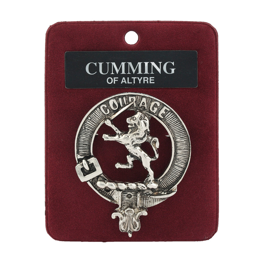 Art Pewter Clan Badge 1.75" Cumming Of Altyre