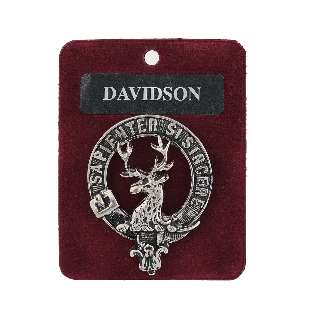 Art Pewter Clan Badge 1.75" Davidson