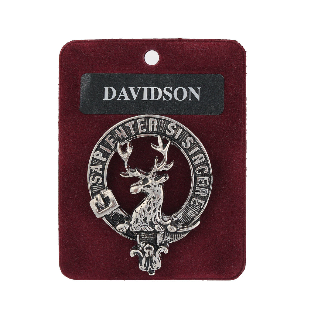 Art Pewter Clan Badge 1.75" Davidson