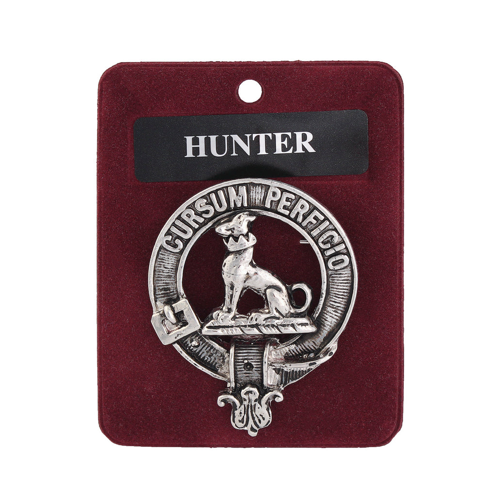 Art Pewter Clan Badge 1.75" Hunter