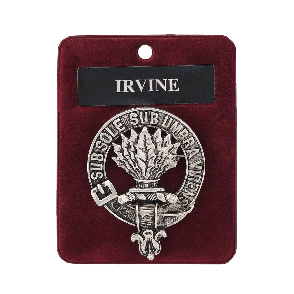 Art Pewter Clan Badge 1.75" Irvine