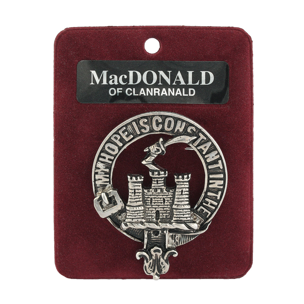 Art Pewter Clan Badge 1.75" Macdonald Of Clanranald