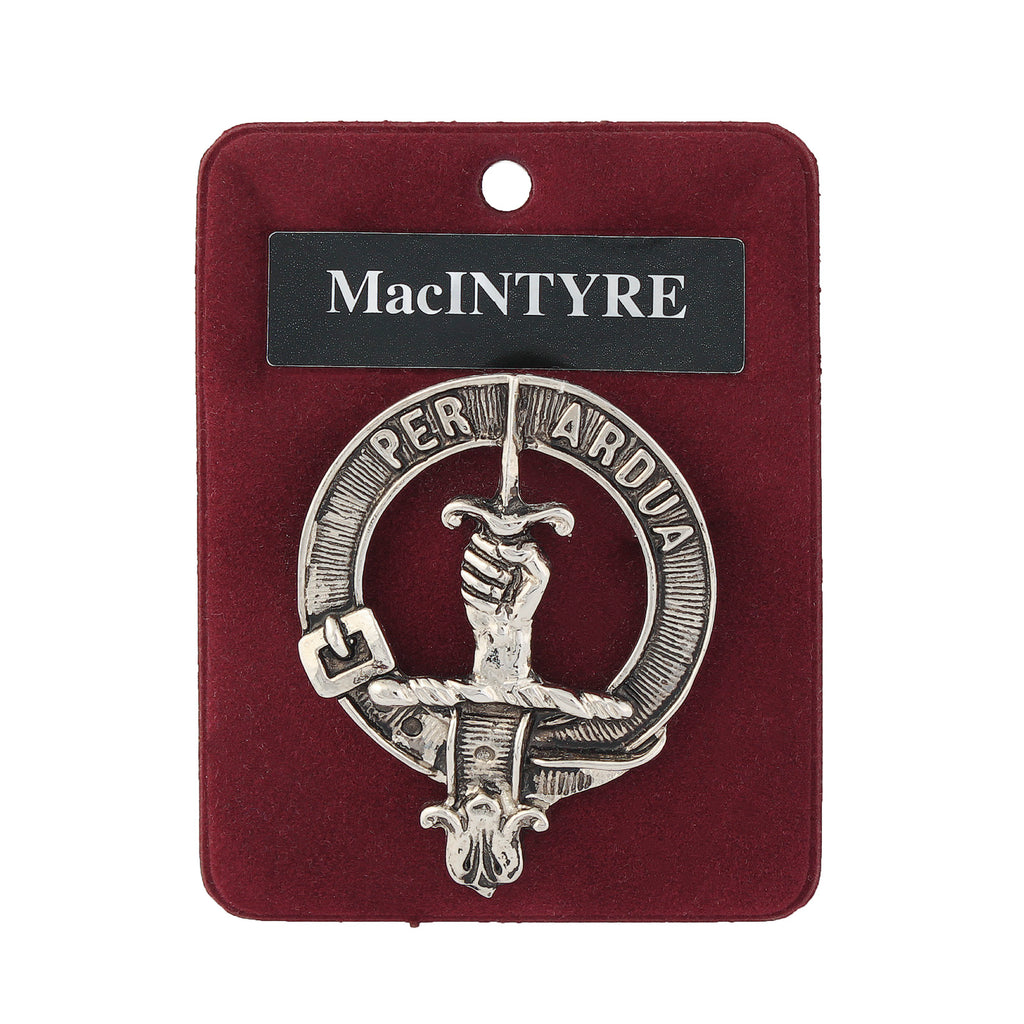 Art Pewter Clan Badge 1.75" Macintyre
