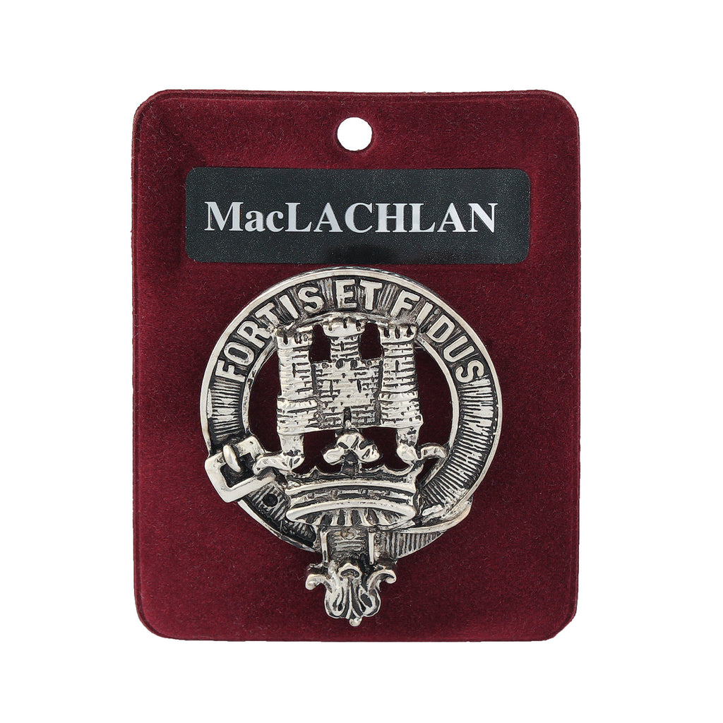 Art Pewter Clan Badge 1.75" Maclachlan