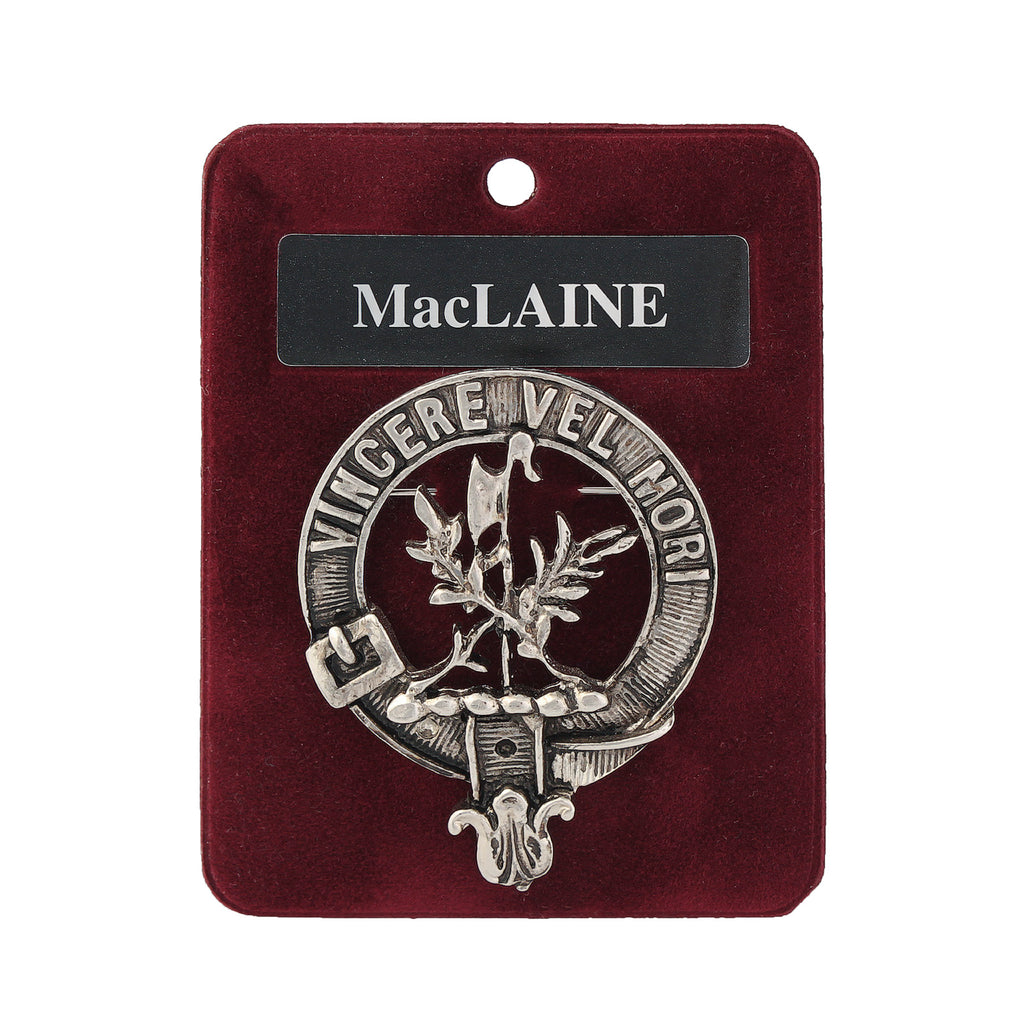 Art Pewter Clan Badge 1.75" Maclaine