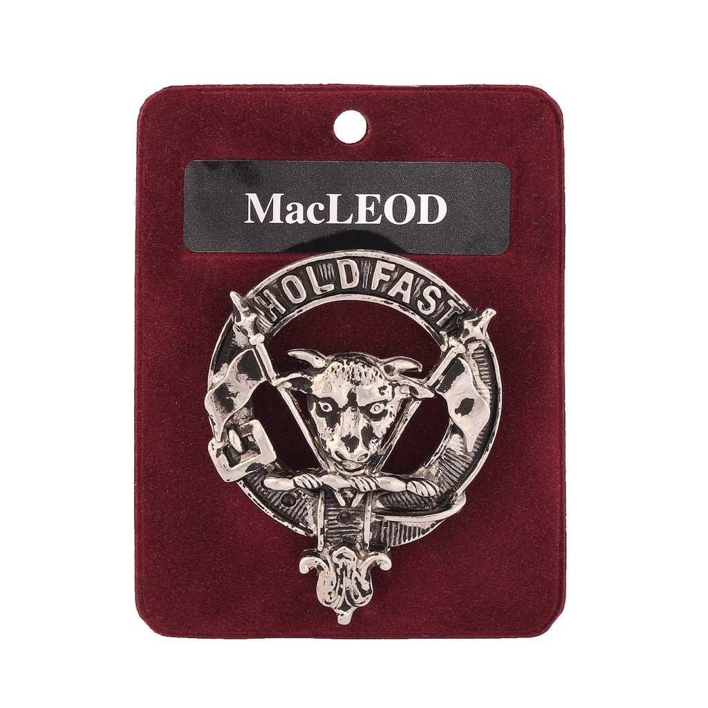 Art Pewter Clan Badge 1.75" Macleod