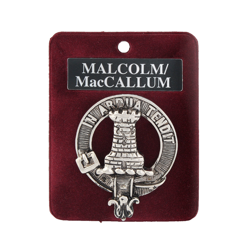 Art Pewter Clan Badge 1.75" Malcolm/Maccallum