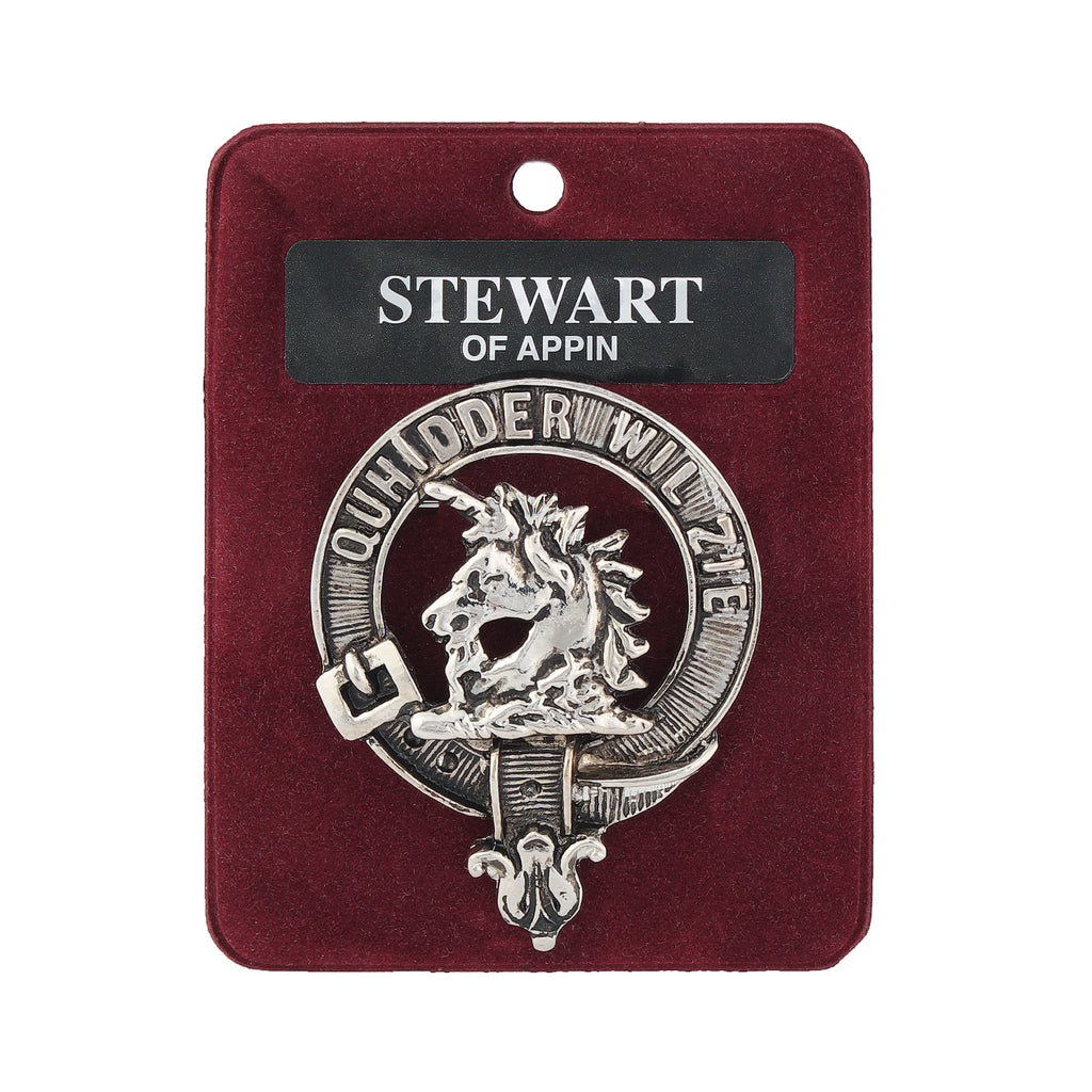 Art Pewter Clan Badge 1.75" Stewart Of Appin