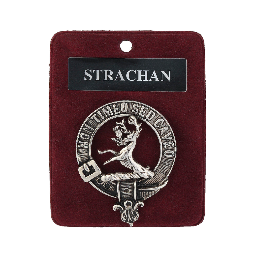 Art Pewter Clan Badge 1.75" Strachan