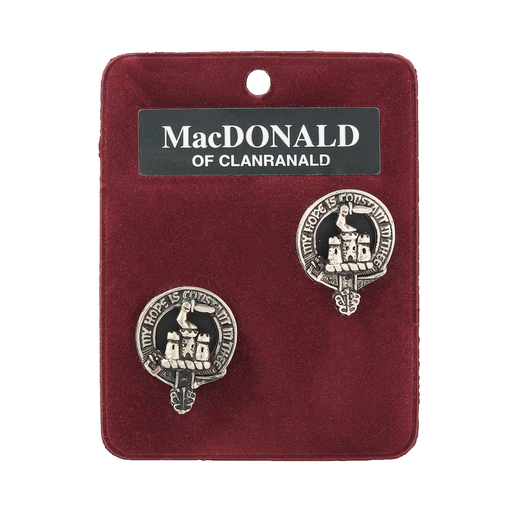Art Pewter Cufflinks Macdonald Of Clanranald