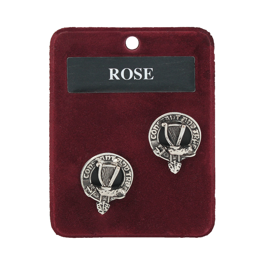 Art Pewter Cufflinks Rose