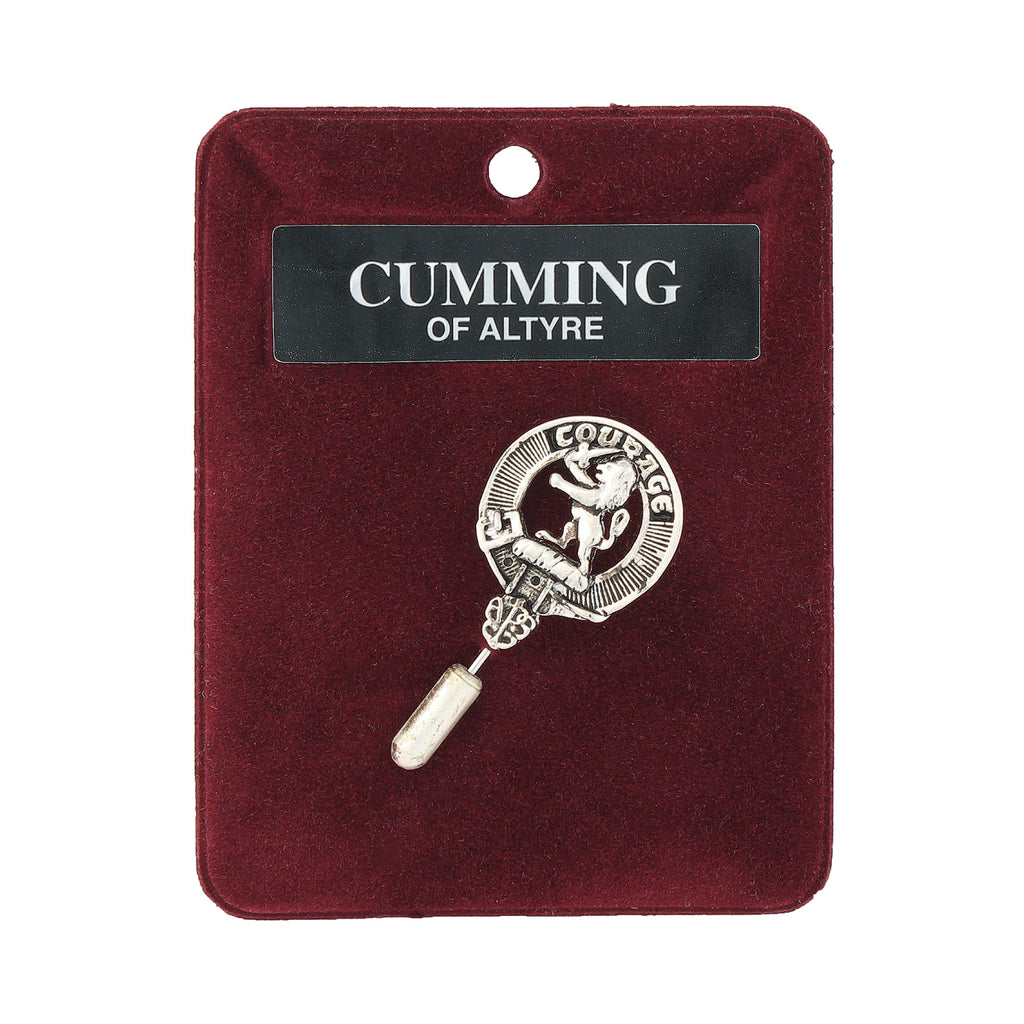 Art Pewter Lapel Pin Cumming Of Altyre