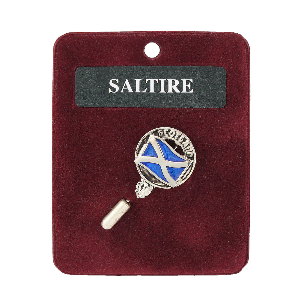 Art Pewter Lapel Pin Saltire