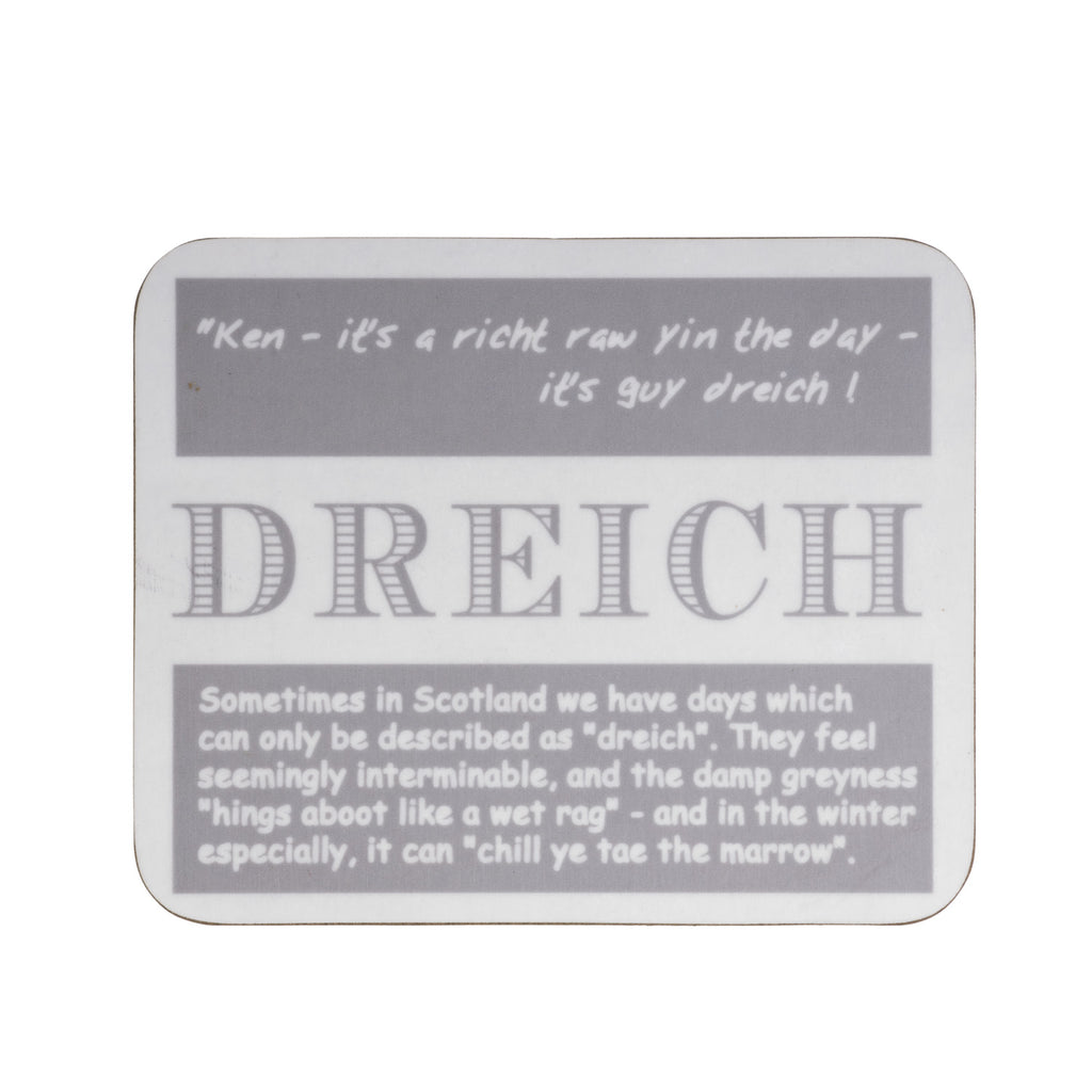 Dreich Dialect Coaster