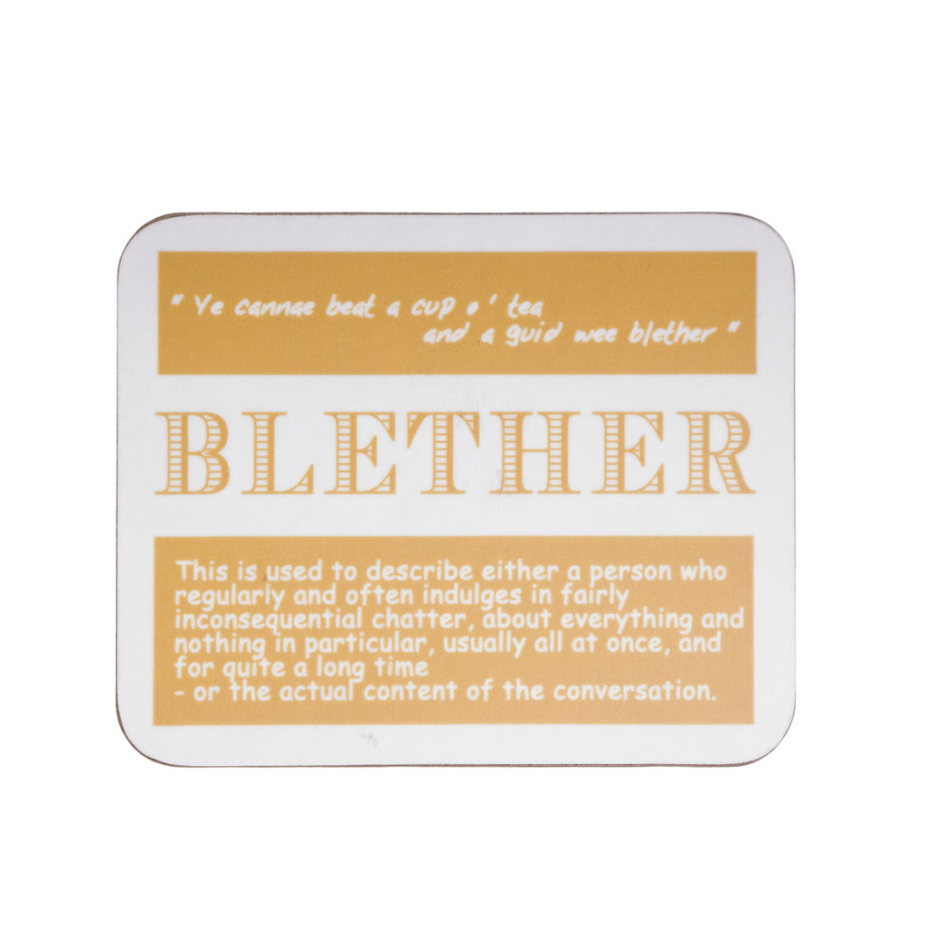 Blether Dialect Coaster