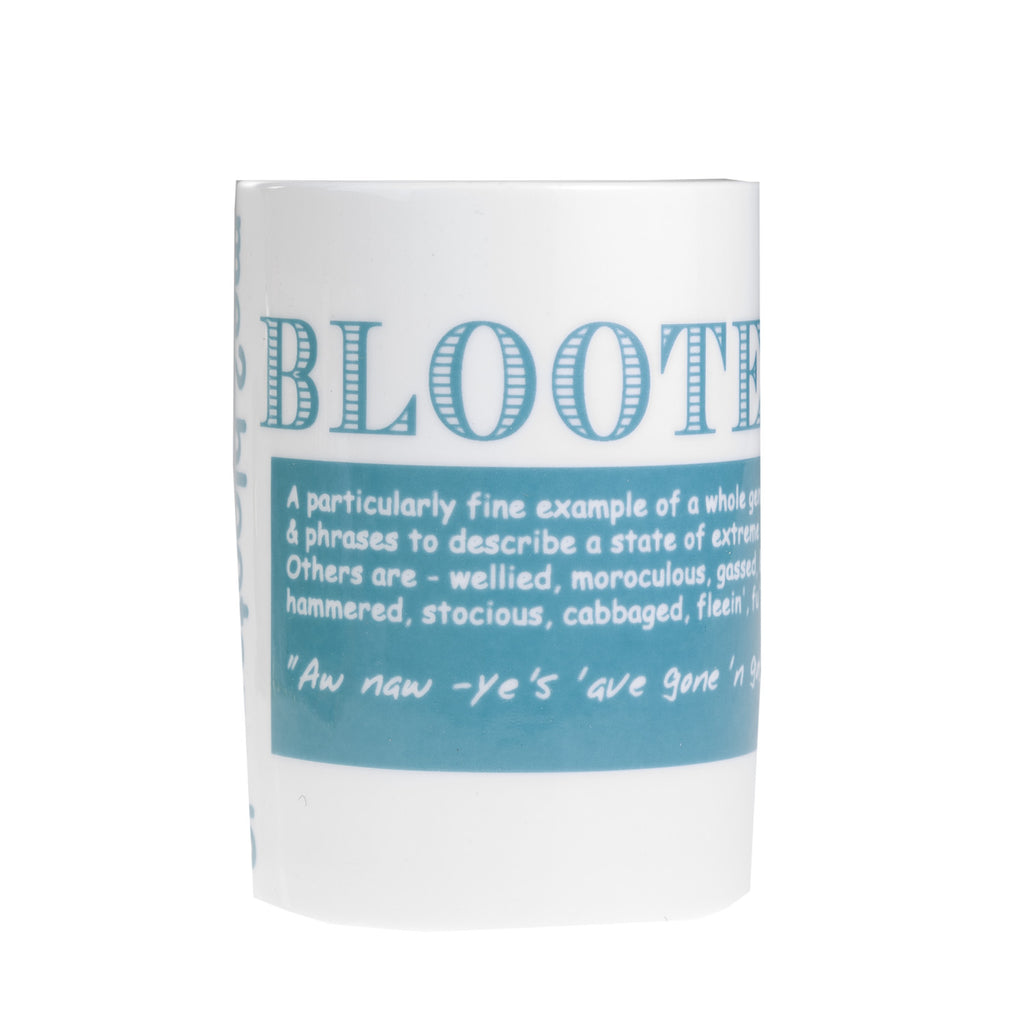 Blootered Dialect Bone China Mug