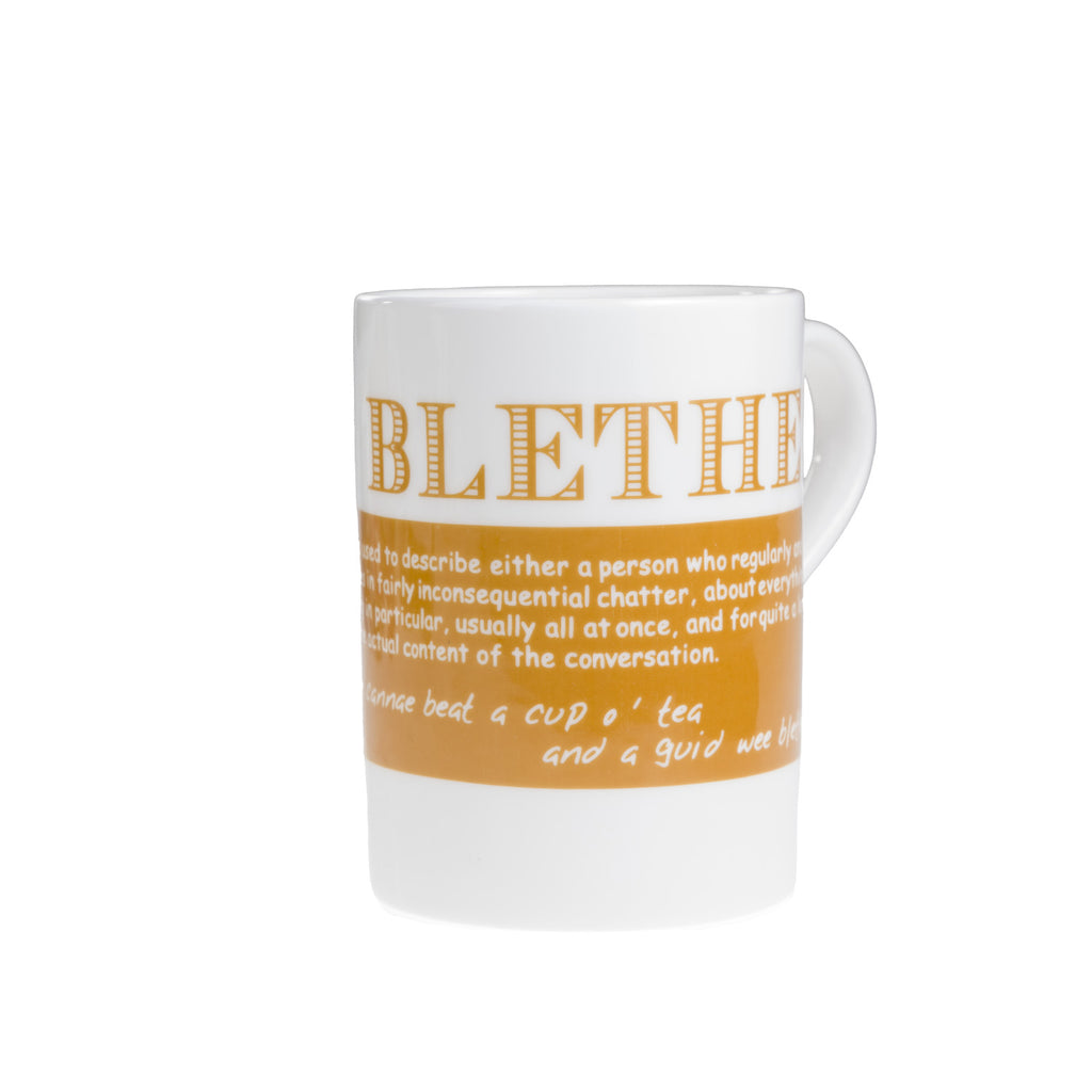 Blether Dialect Bone China Mug