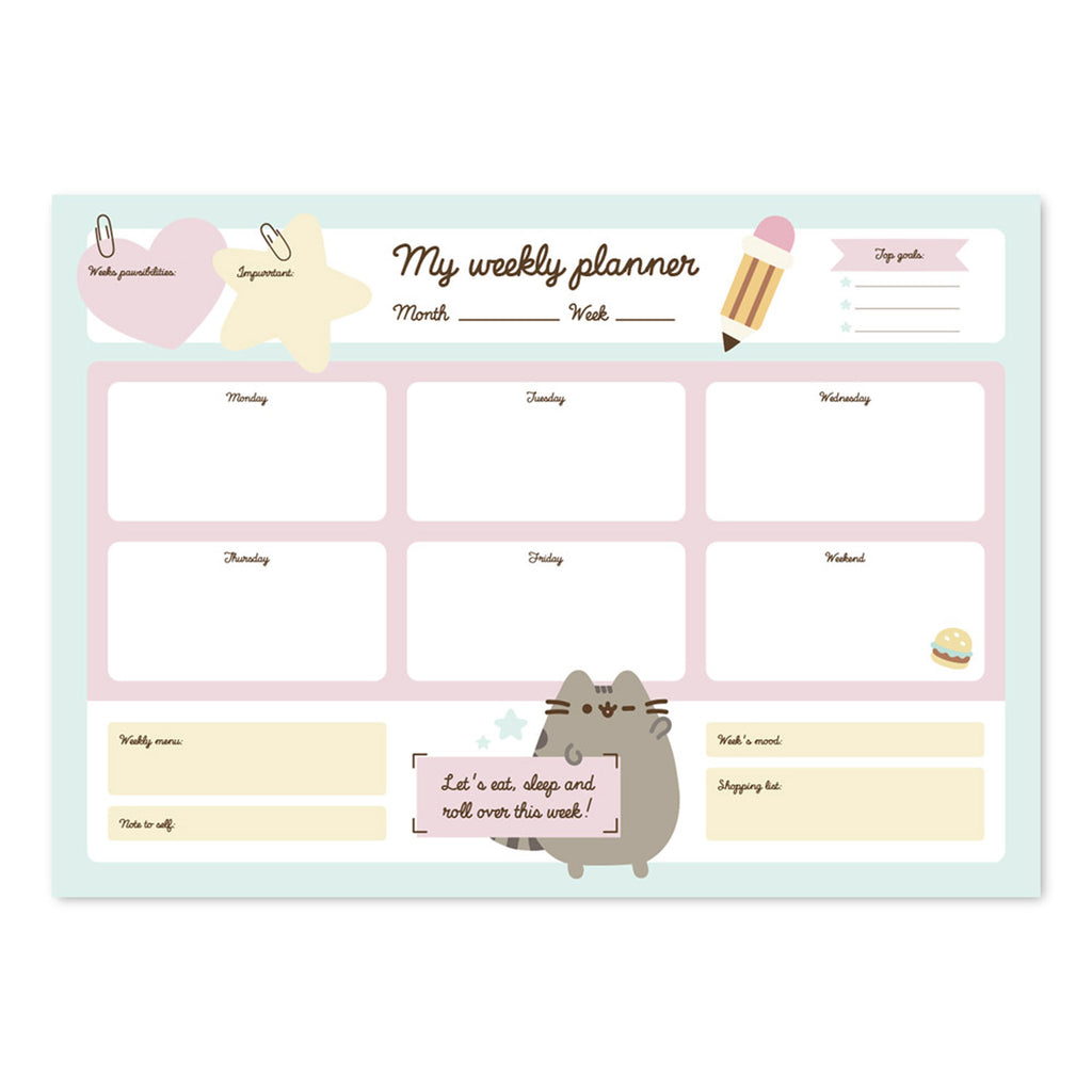Pusheen A3 Weekly Planner