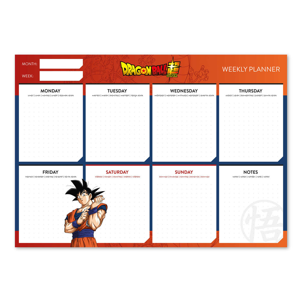 Dragon Ball Weekly Planner