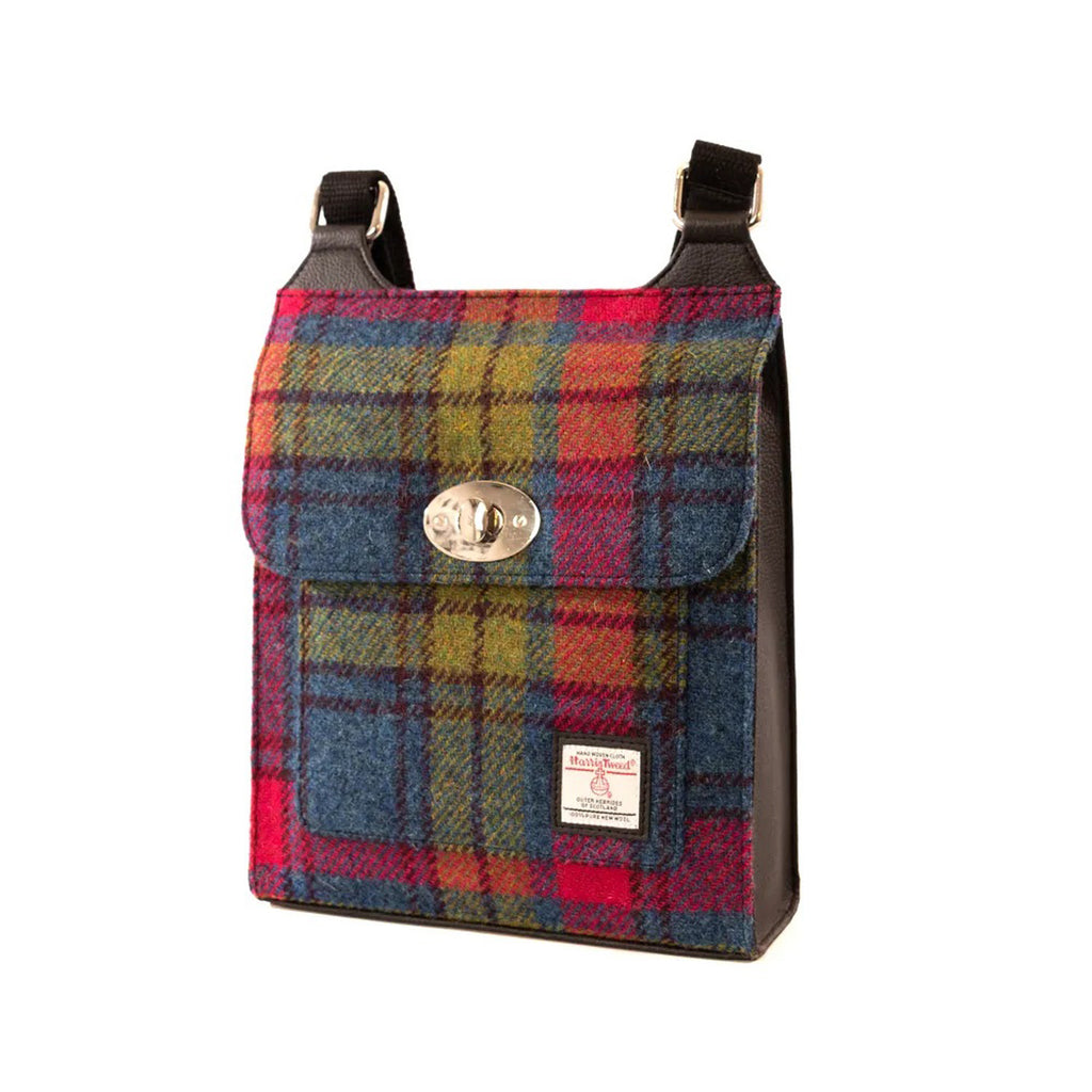 Satchel Bag Blue/Pink Check