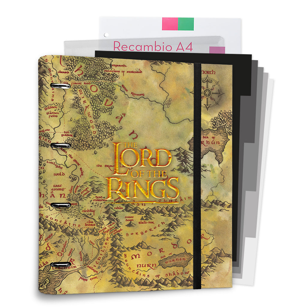 Lotr 4 Ring Binder/Dividers/100 Sheets