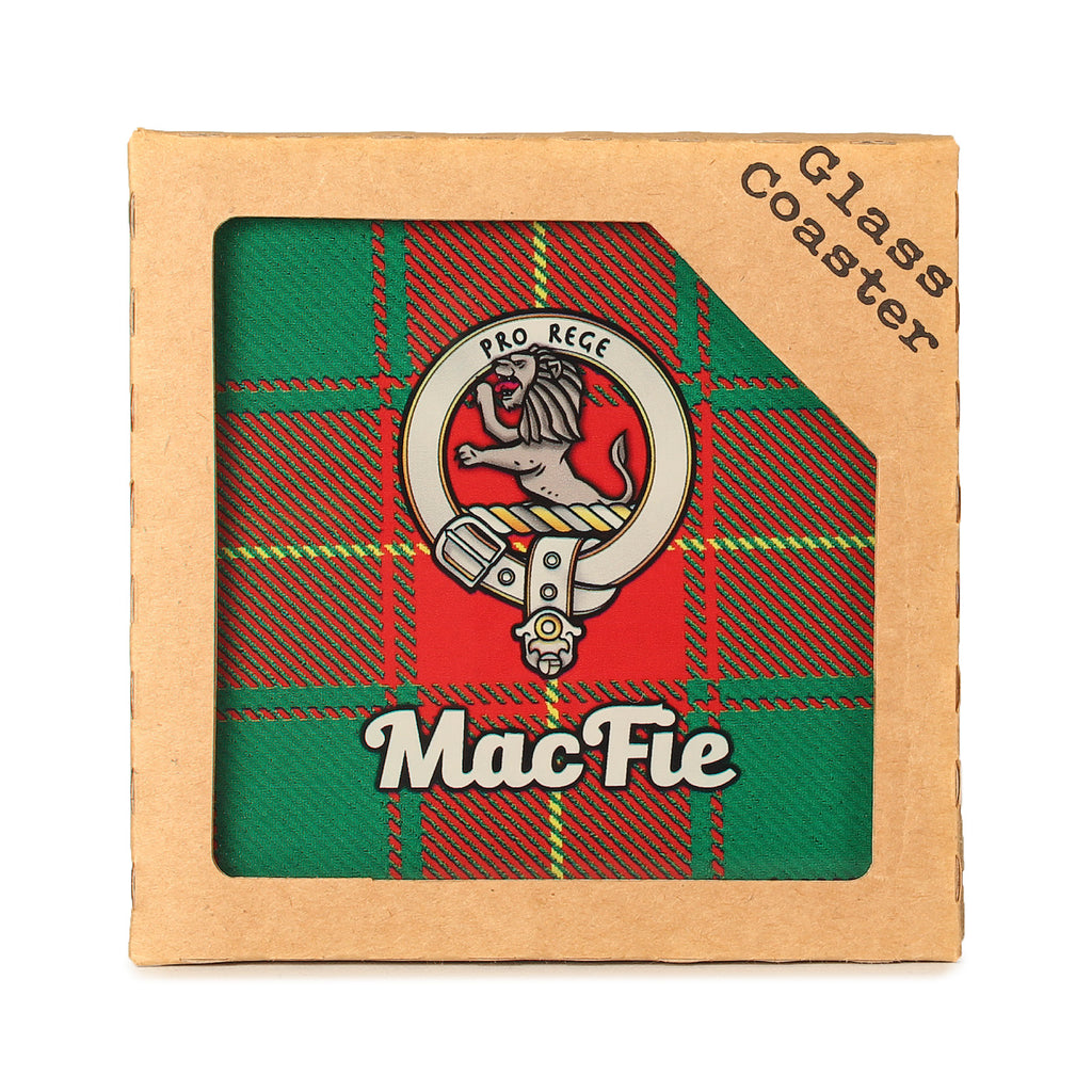 Clan Glass Coaster Macfie