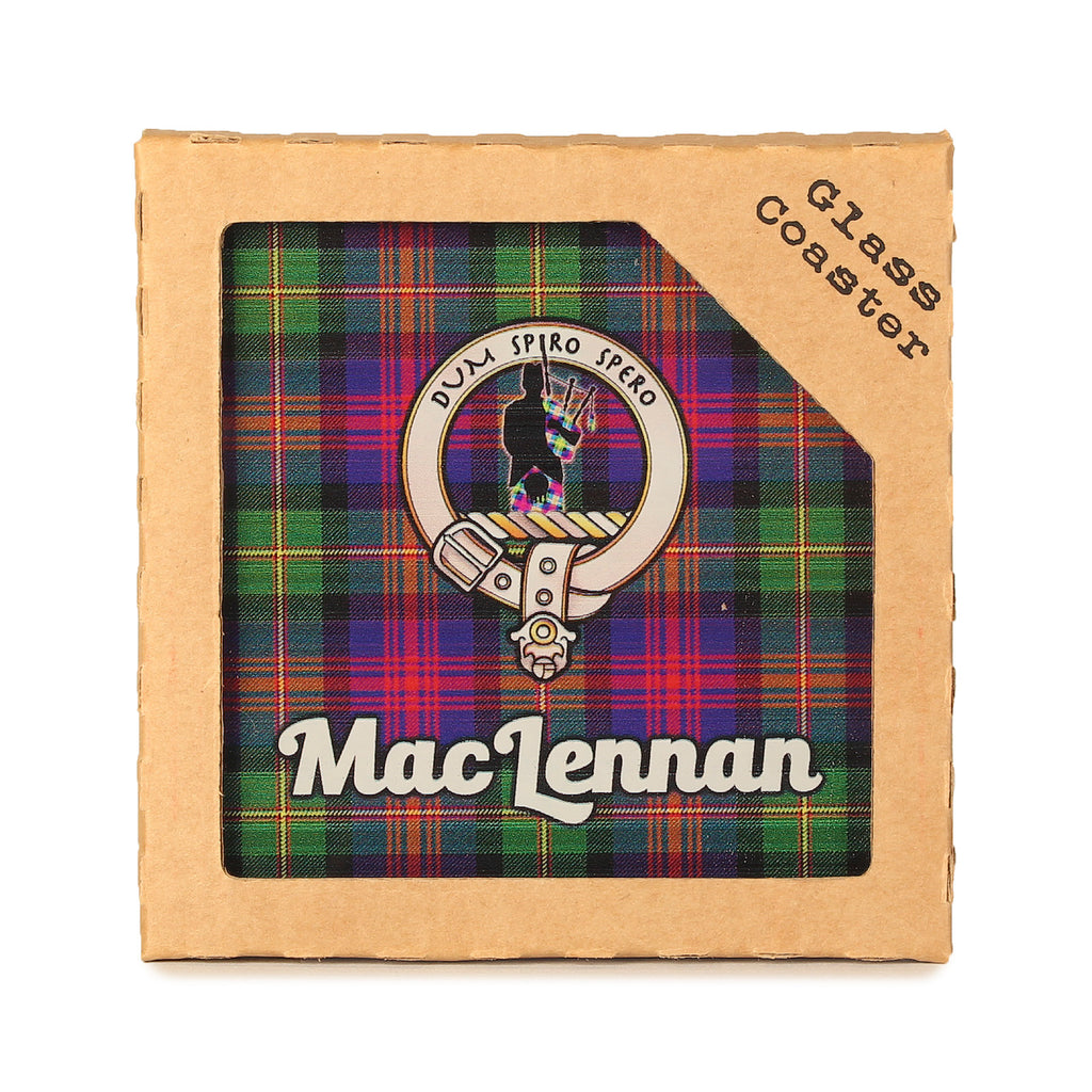 Clan Glass Coaster Maclennan