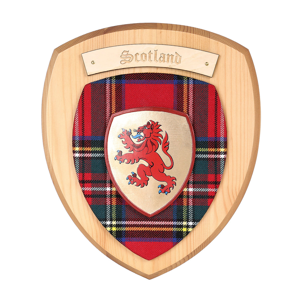 Clan Wall Plaque Lion Rampant Shield | The Scotland Shop