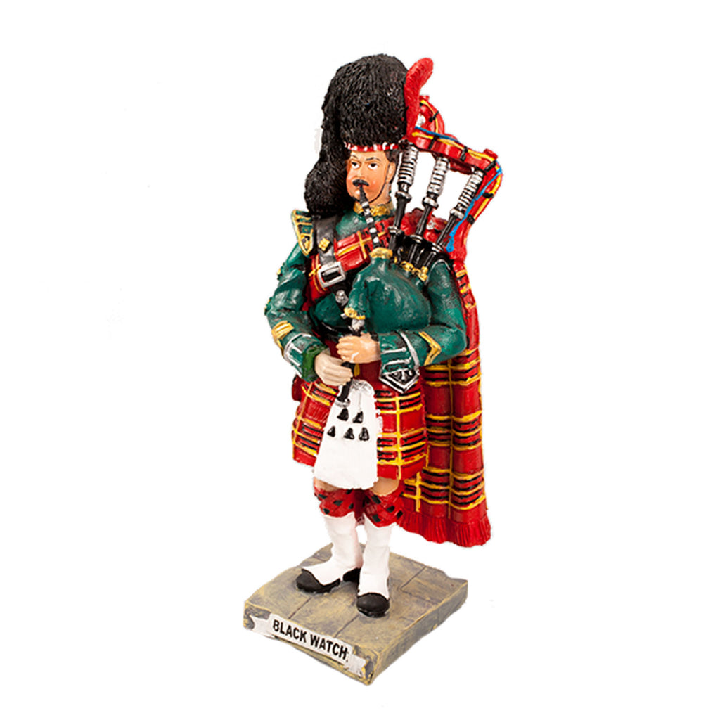 Black Watch Piper Sculpture Large