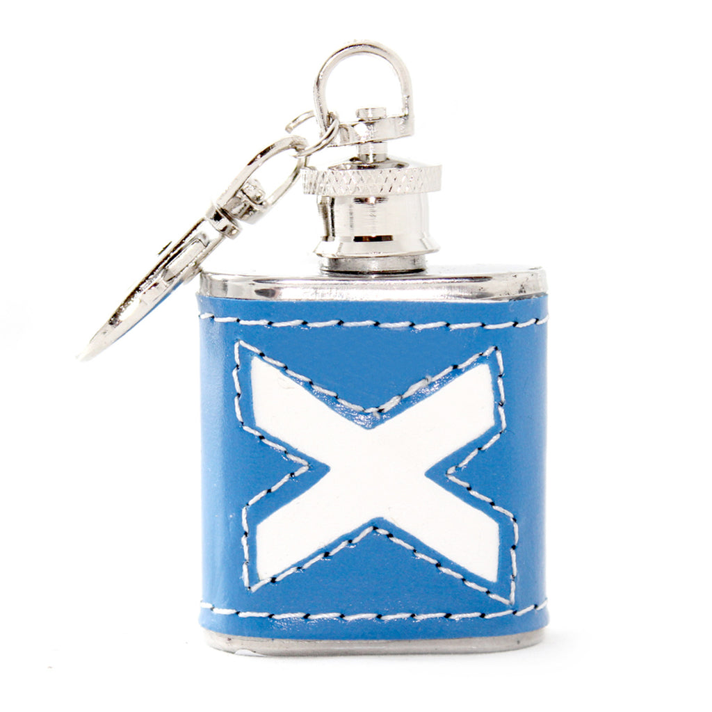 Keyring Flask 1Oz Saltire Cut